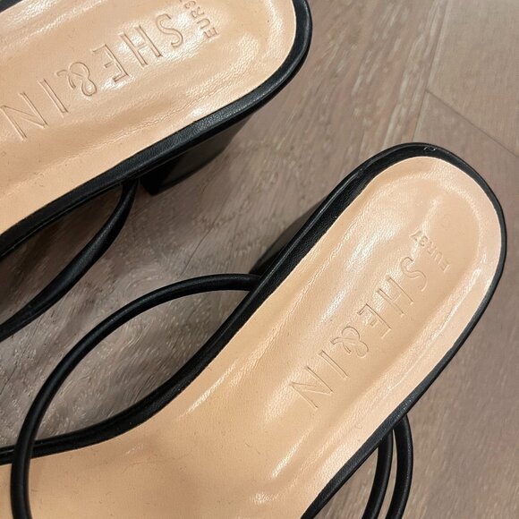 She & In Square-Toed Sandals - Picture 2 of 4